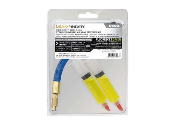 SOLO-SHOT Single-Use Syringe Universal A/C Leak Detection Kit