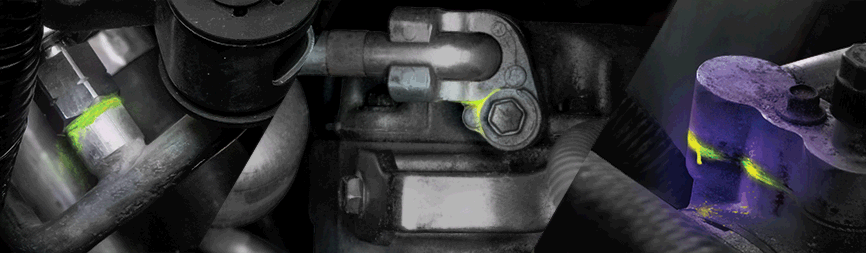 Fluorescent Leak Detection for Cars