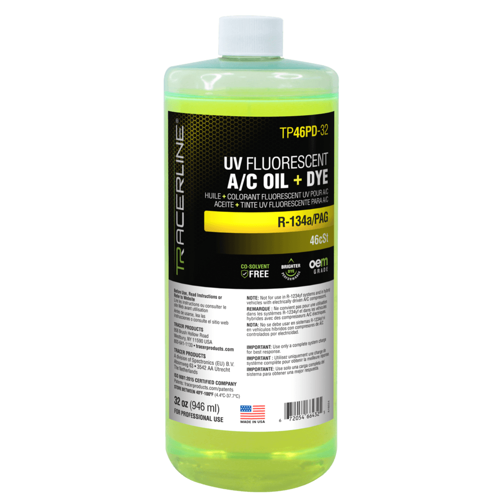 R134a/PAG Oil + UV AC DYE
