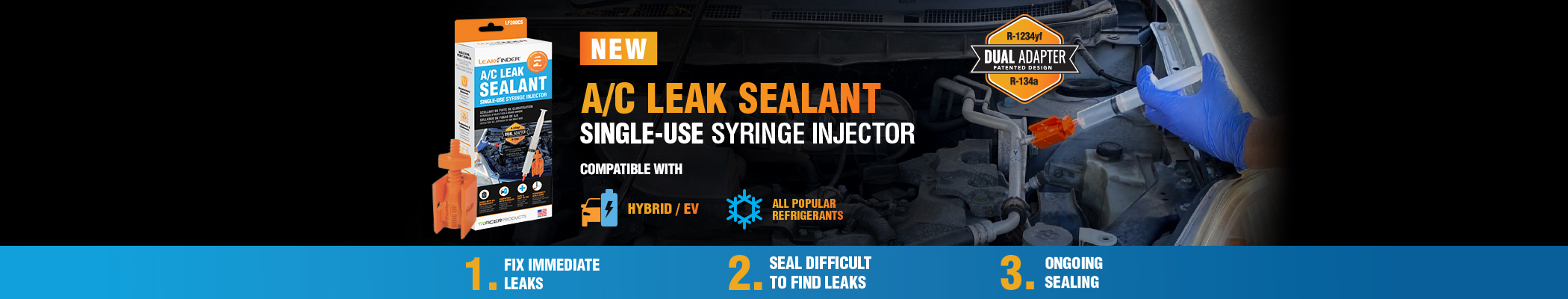 LeakFinder AC leak Sealant from Tracer Products
