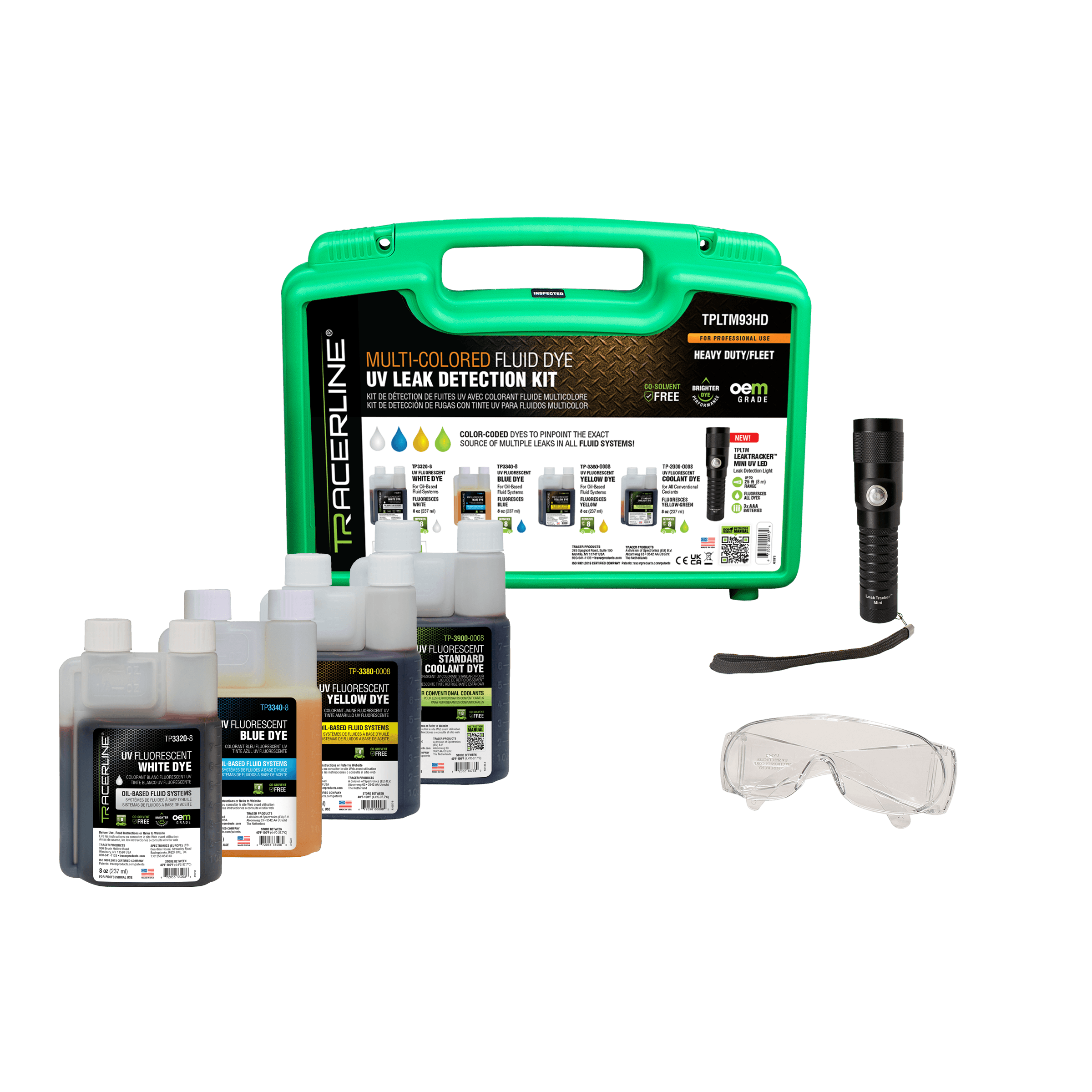 TPLTM93HD Multi-Colored Leak Detection Kit for Heavy Duty / Fleet
