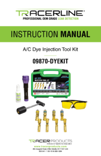 A/C Dye Injection Tool Kit Instruction Manual