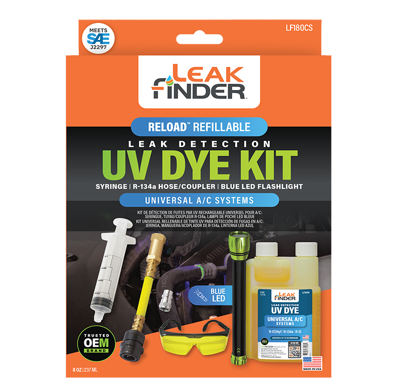LF180CS LF180CS Universal A/C Dye Clamshell Package from LeakFinder