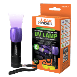 LF500RCS-violet-light-flashlight-contents Leakfinder의 LF500RCS UV 램프