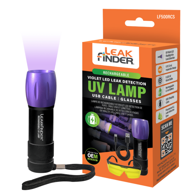 LF500RCS rechargeable UV Lamp from Leakfinder